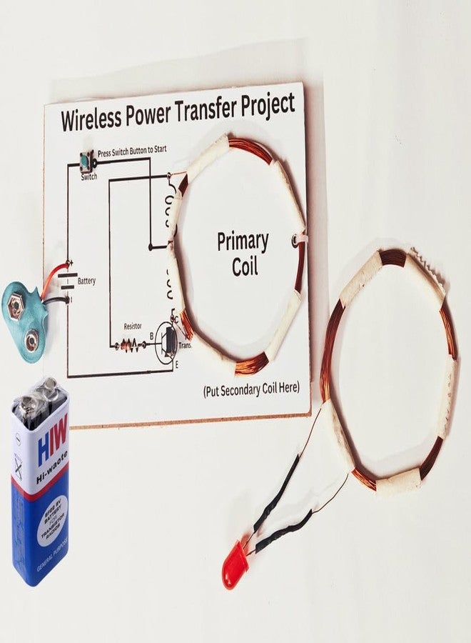ESPtronics مجموعة أدوات مشروع نموذج عملي في الفيزياء لطلاب الصف الثاني عشر من ESPtronics حول نقل الطاقة اللاسلكي والحث الكهرومغناطيسي المتبادل لطلاب المدارس - Image 1